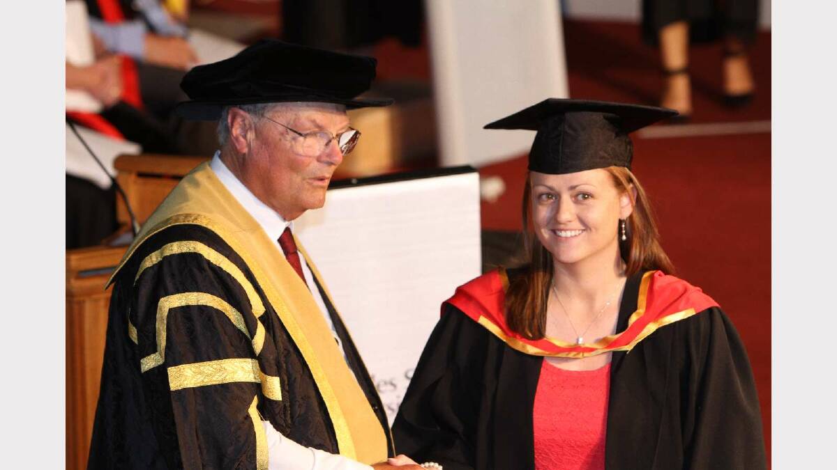 Graduating from Charles Sturt University with a Bachelor of Nursing is Melissa Stewart. Picture: Daisy Huntly