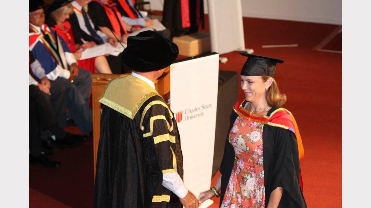 Graduating from Charles Sturt University with a Postgraduate Diploma of Nursing Education is Heather Gale. Picture: Daisy Huntly