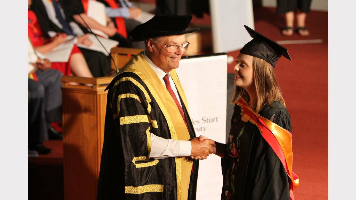 Graduating from Charles Sturt University with a Bachelor of Nursing is Kelly Boadle. Picture: Daisy Huntly