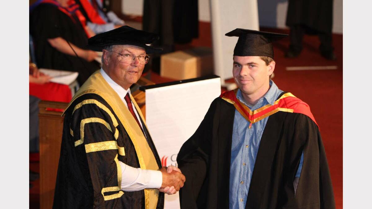 Graduating from Charles Sturt University with a Bachelor of Science/Bachelor of Teaching Secondary is Stephen Forrest. Picture: Daisy Huntly