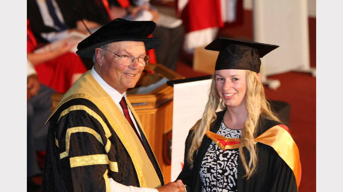 Graduating from Charles Sturt University with a Bachelor of Animal Science (Honours), with Honours Class 2 Division 1, is Ashleigh Wildridge. Picture: Daisy Huntly