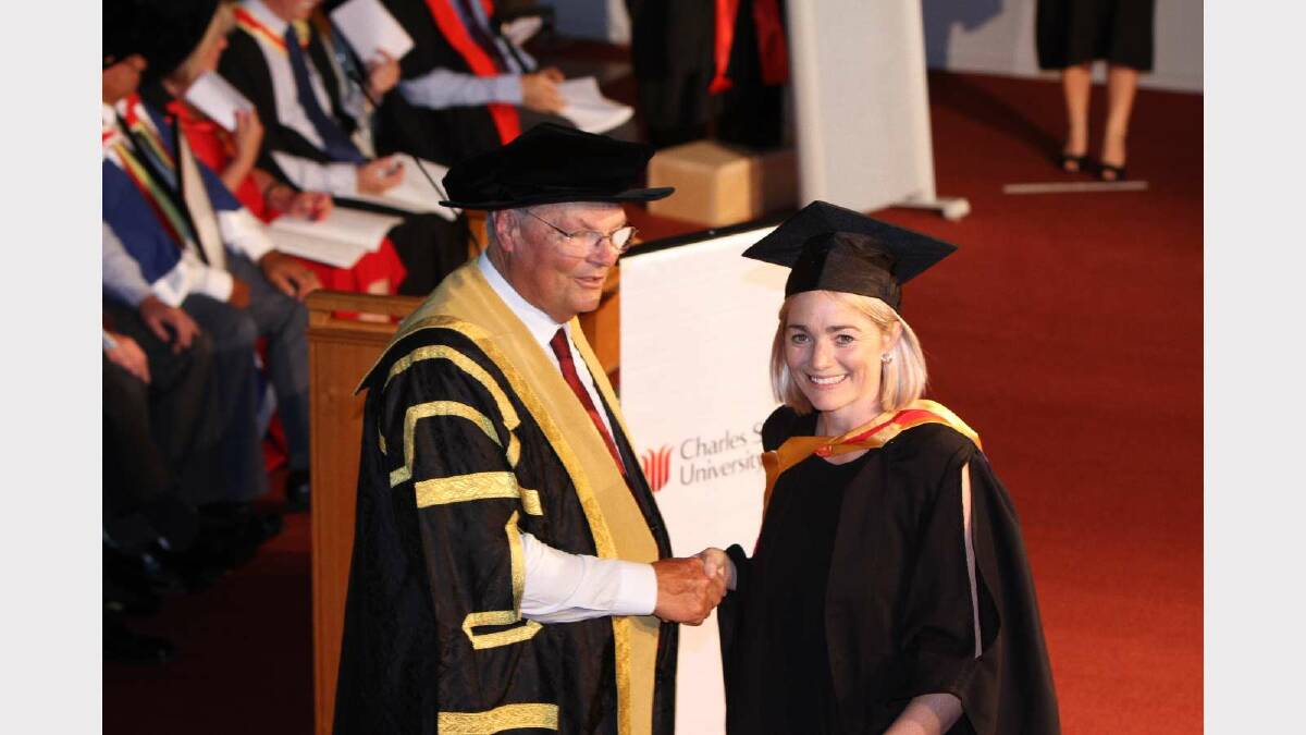 Graduating from Charles Sturt University with a Postgraduate Diploma of Midwifery (with distinction) is Kathryn Moore. Picture: Daisy Huntly