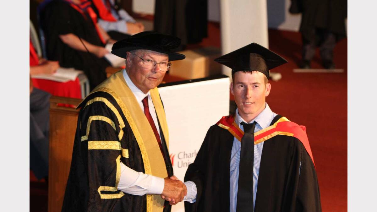 Graduating from Charles Sturt University with a Bachelor of Science/Bachelor of Teaching Secondary is Grant Langford. Picture: Daisy Huntly