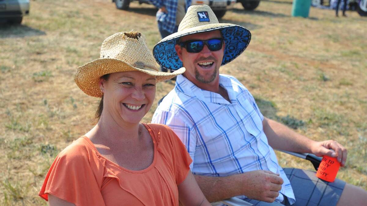 COOLAMON RODEO: Donna and Steve Graham from Coolamon watch the action. Picture: Addison Hamilton