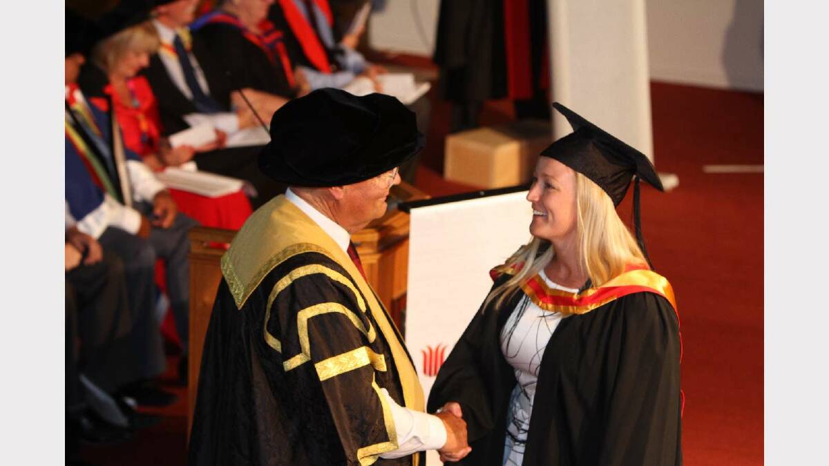 Graduating from Charles Sturt University with a Bachelor of Veterinary Biology / Bachelor of Veterinary Science (Honours), with Honours Class 1, is Andrea Barnard. Picture: Daisy Huntly