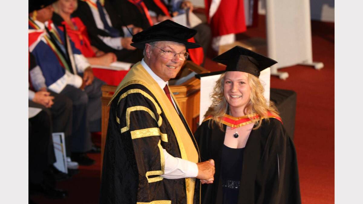 Graduating from Charles Sturt University with a Bachelor of Animal Science (Honours), with Honours Class 1, is Alicia Maclaine. Picture: Daisy Huntly