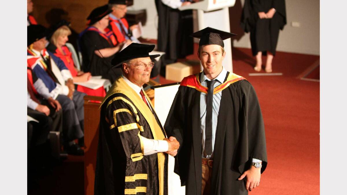 Graduating from Charles Sturt University with a Bachelor of Agricultural Science is James Alexander. Picture: Daisy Huntly