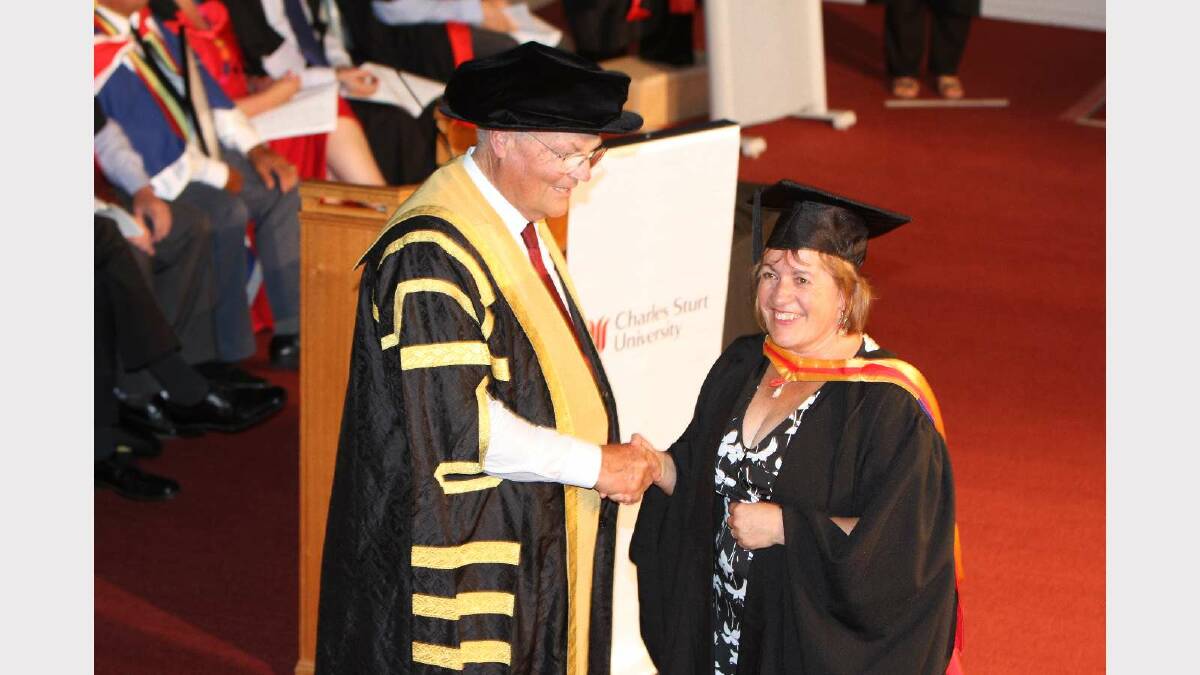Graduating from Charles Sturt University with a Postgraduate Diploma of Midwifery is Maree Harvey. Picture: Daisy Huntly