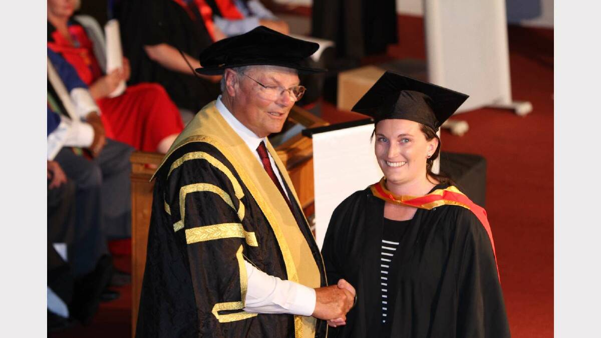 Graduating from Charles Sturt University with a Bachelor of Science (Agriculture - Livestock Production) is Gretal Heywood. Picture: Daisy Huntly