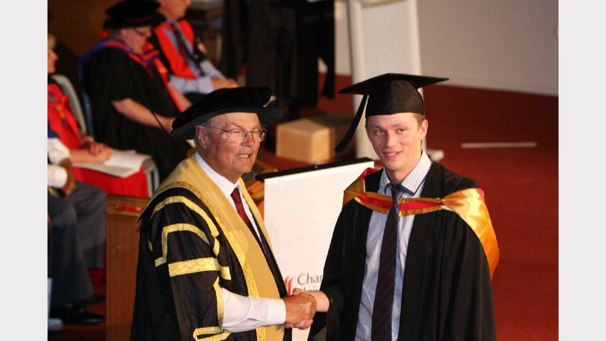 Graduating from Charles Sturt University with a Bachelor of Science/Bachelor of Teaching Secondary is Luke Withers. Picture: Daisy Huntly