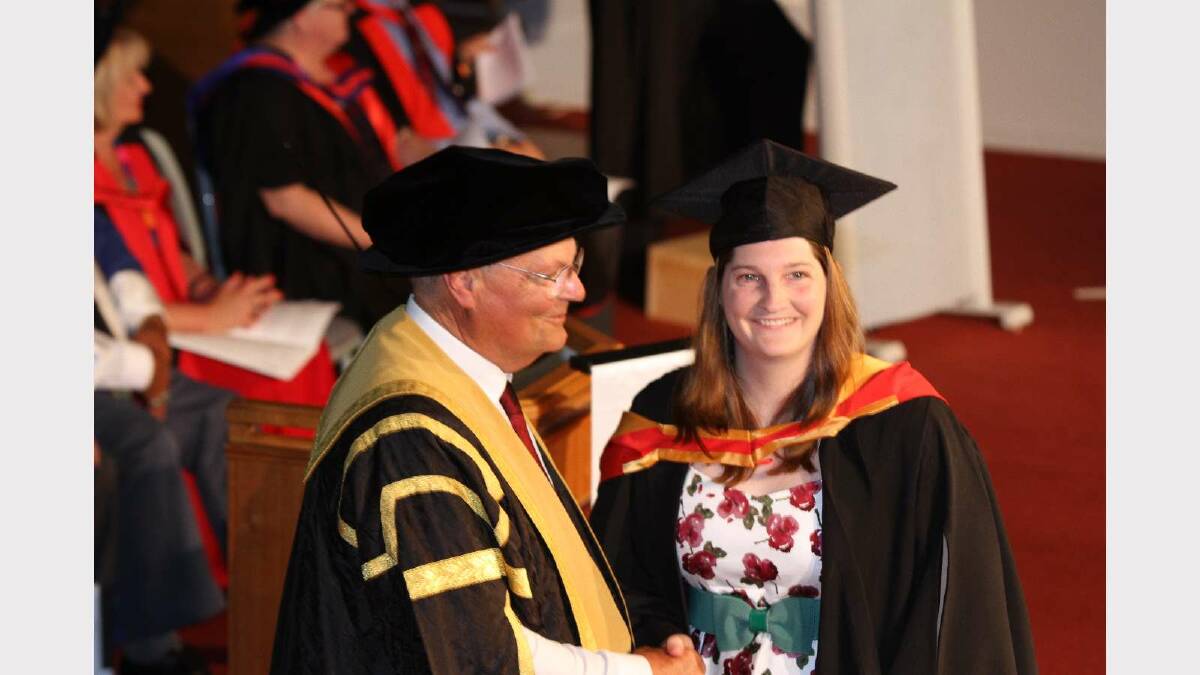 Graduating from Charles Sturt University with a Bachelor of Science is Keira Ussher. Picture: Daisy Huntly