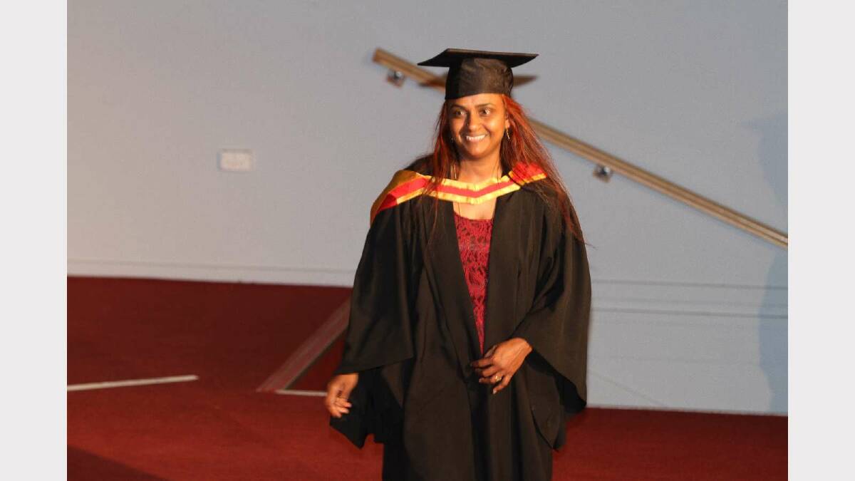 Graduating from Charles Sturt University with a Bachelor of Nursing is Ramavathi Kumar. Picture: Daisy Huntly