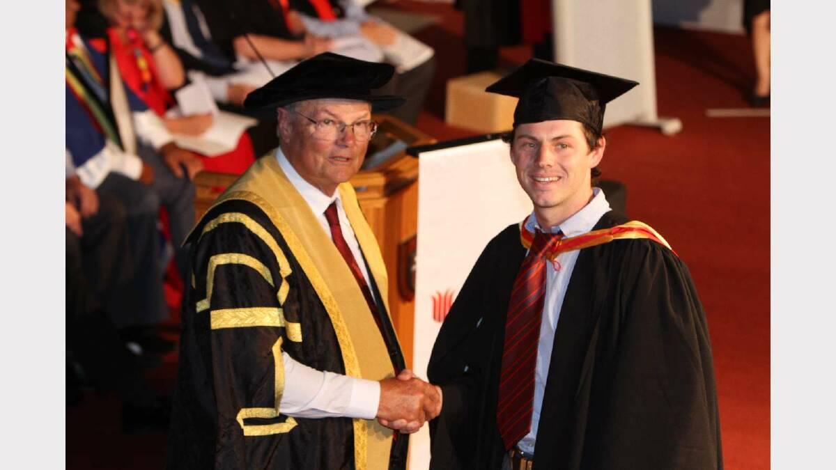 Graduating from Charles Sturt University with a Bachelor of Veterinary Biology/Bachelor of Veterinary Science is James Dawson. Picture: Daisy Huntly