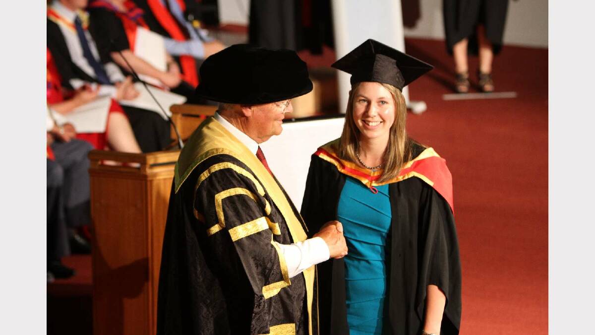 Graduating from Charles Sturt University with a Bachelor of Nursing is Kirrilee Fisher. Picture: Daisy Huntly
