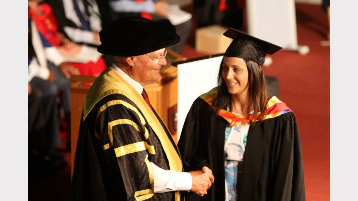 Graduating from Charles Sturt University with a Postgraduate Diploma of Midwifery (with distinction) is Stephanie Johnson. Picture: Daisy Huntly