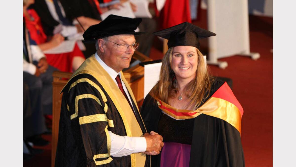 Graduating from Charles Sturt University with a Bachelor of Equine Science is Rebecca Daly. Picture: Daisy Huntly