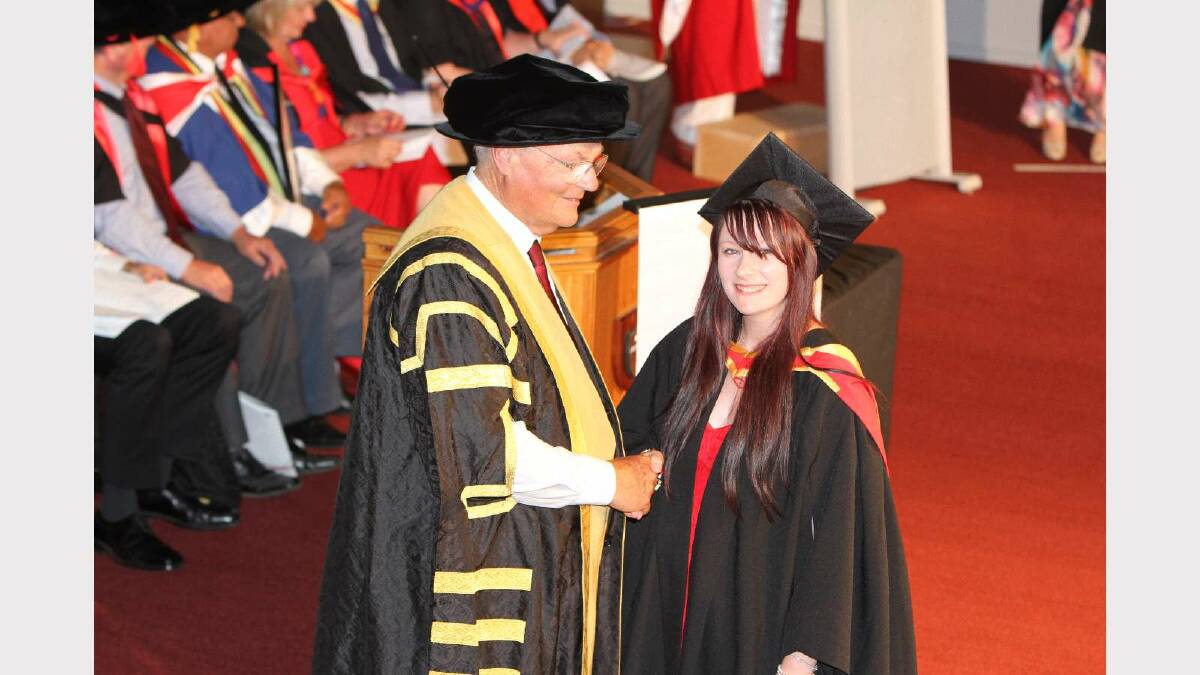 Graduating from Charles Sturt University with a Bachelor of Animal Science is Ashleigh Surgeon. Picture: Daisy Huntly