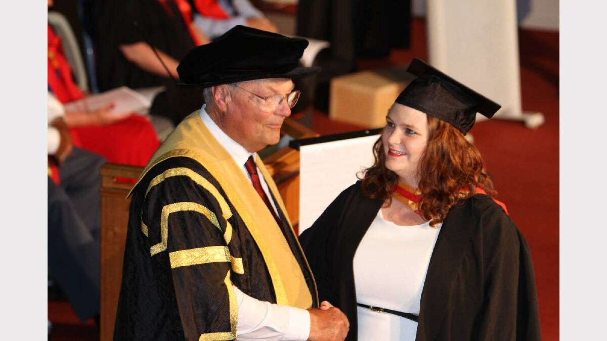 Graduating from Charles Sturt University with a Bachelor of Science/Bachelor of Teaching Secondary is Stacey Hall. Picture: Daisy Huntly