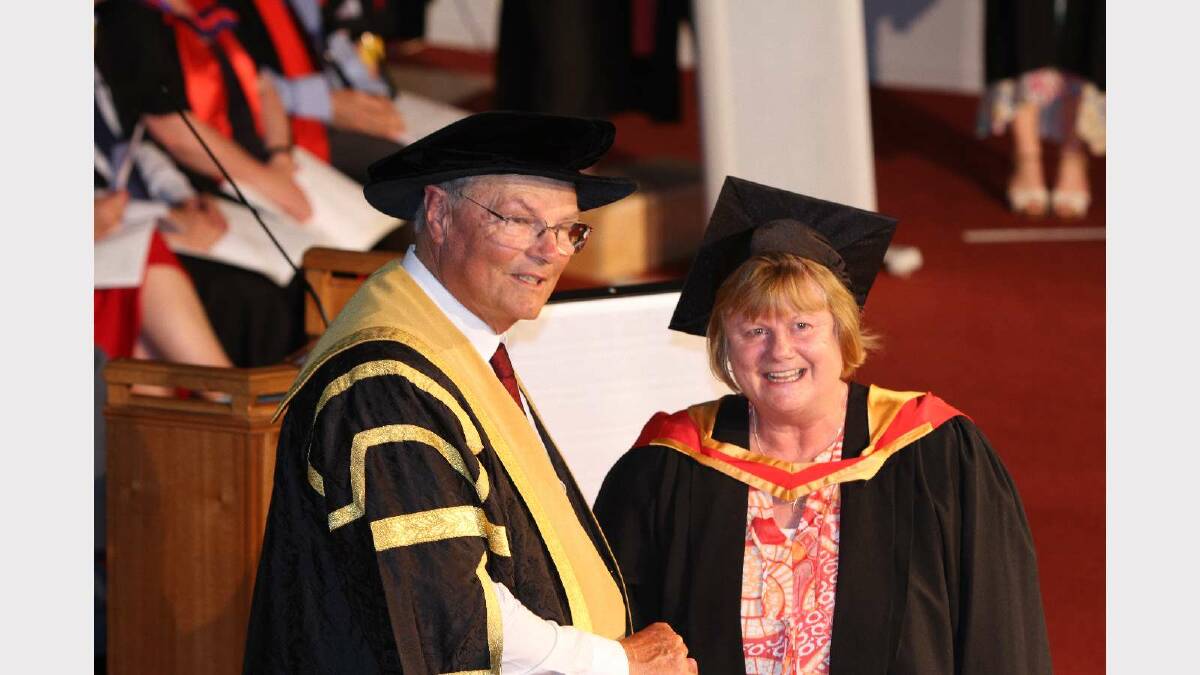 Graduating from Charles Sturt University with a Bachelor of Nursing is Sharon Smart. Picture: Daisy Huntly