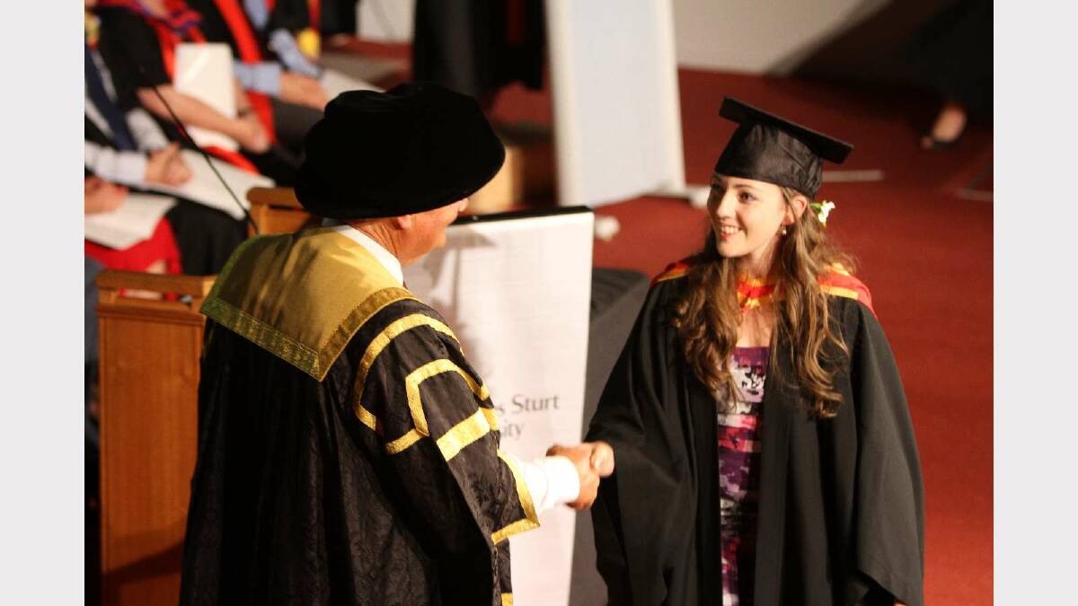 Graduating from Charles Sturt University with a Bachelor of Nursing is Laura Walton. Picture: Daisy Huntly