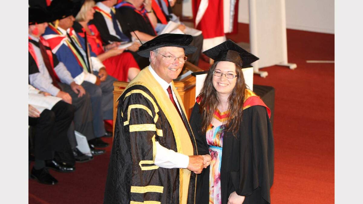 Graduating from Charles Sturt University with a Bachelor of Animal Science is Melanie Turvey. Picture: Daisy Huntly