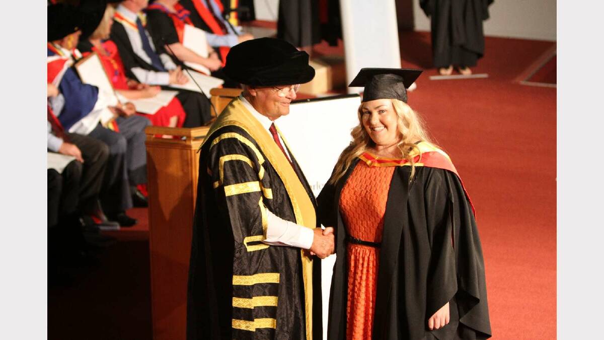 Graduating from Charles Sturt University with a Bachelor of Nursing is Kimberly Carter. Picture: Daisy Huntly