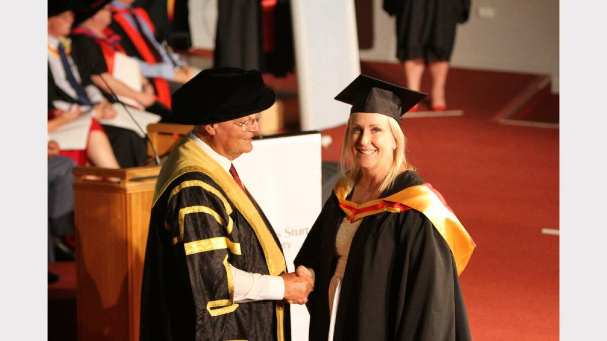 Graduating from Charles Sturt University with a Bachelor of Nursing is Pamela Fitzgibbon. Picture: Daisy Huntly