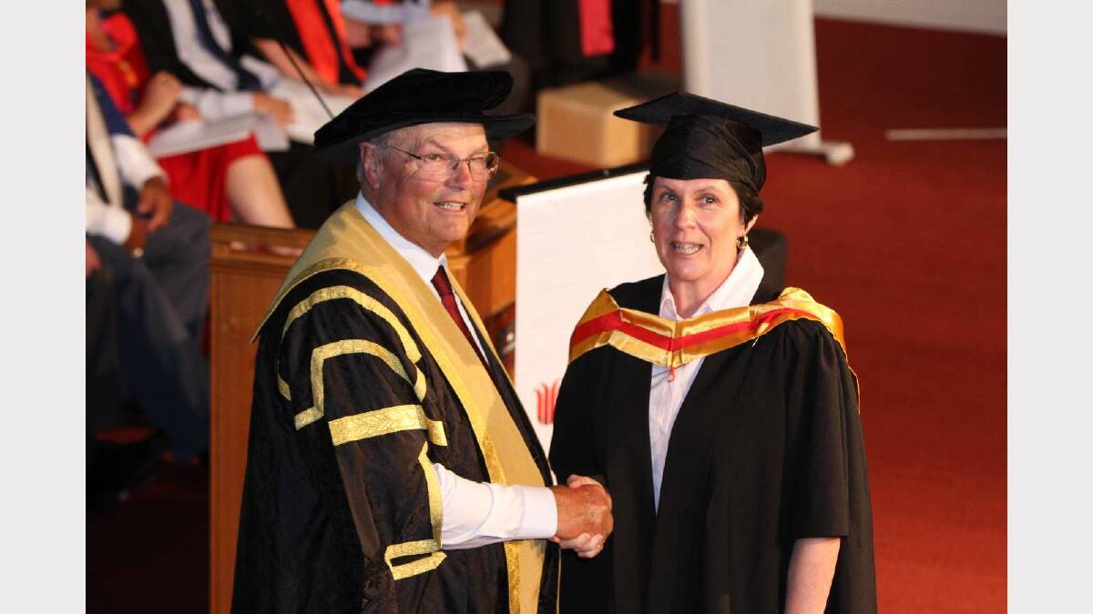 Graduating from Charles Sturt University with a Master of Nursing with distinction is Kristina Griffin. Picture: Daisy Huntly