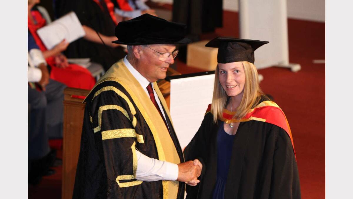 Graduating from Charles Sturt University with a Bachelor of Science (Agriculture - Agronomy) is Ashleigh Freeth. Picture: Daisy Huntly