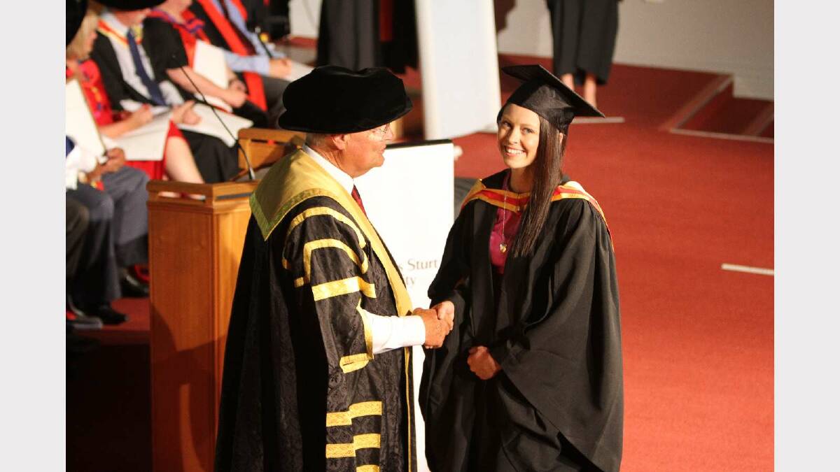 Graduating from Charles Sturt University with a Bachelor of Nursing is Paige Frater. Picture: Daisy Huntly