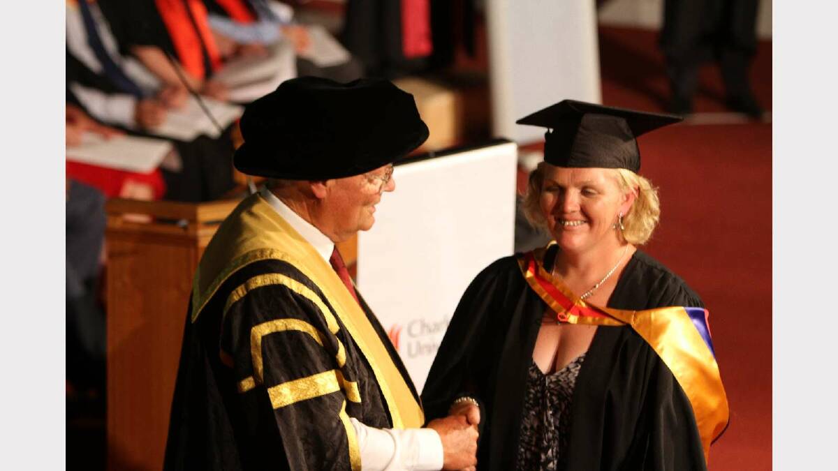 Graduating from Charles Sturt University with a Postgraduate Certificate in Nursing Education is Amanda Chorley. Picture: Daisy Huntly