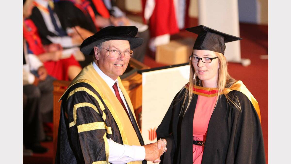 Graduating from Charles Sturt University with a Bachelor of Animal Science is Rachel Ehsman. Picture: Daisy Huntly
