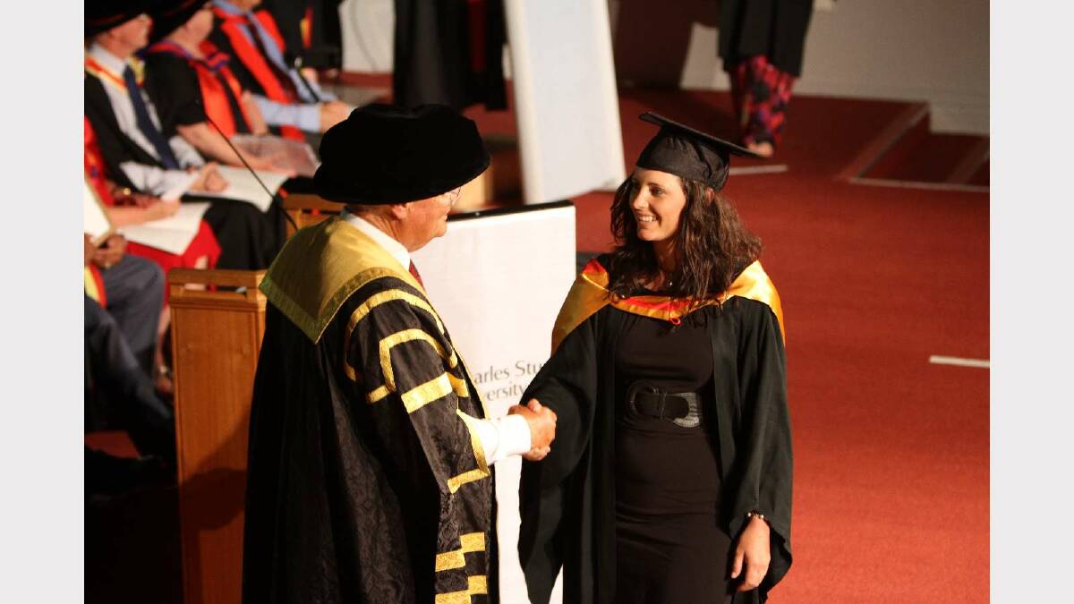 Graduating from Charles Sturt University with a Bachelor of Nursing is Amelia Renshaw. Picture: Daisy Huntly
