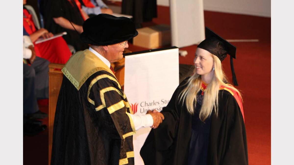 Graduating from Charles Sturt University with a Bachelor of Science (Animal Production) is Amanda Holland. Picture: Daisy Huntly