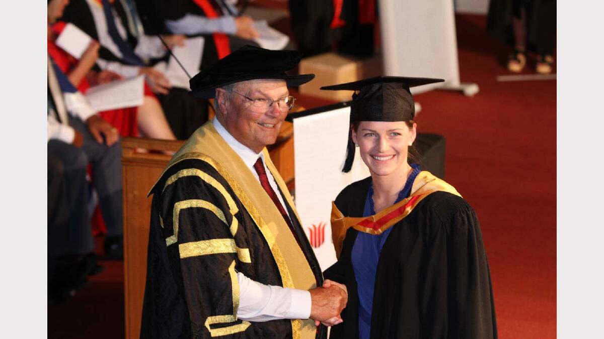 Graduating from Charles Sturt University with a Postgraduate Diploma of Midwifery is Samantha Grant. Picture: Daisy Huntly