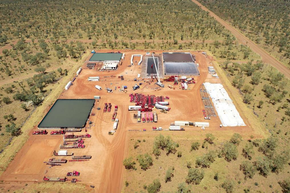 Kyalla 117 was the first well to be drilled after the moratorium was lifted by the NT Government to explore for shale gas in the Beetaloo. Picture: Supplied. 