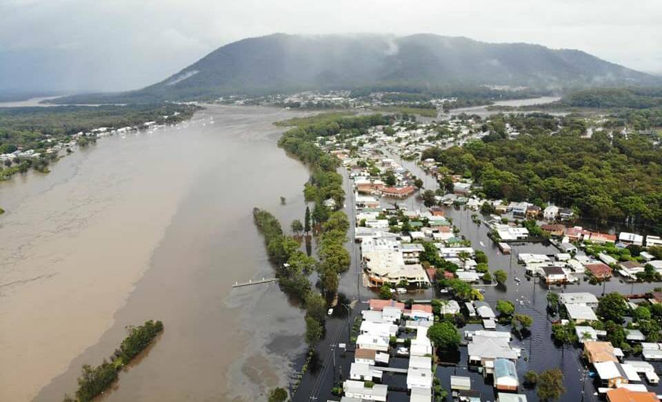 Camden Haven River during the Port Macquarie floods in March. Picture: Lee Hartshorne