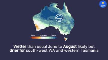 Unusually wet weather is forecast for NSW, South Australia, Queensland and the NT this winter, according to the Bureau of Meteorology's Winter 2022 Climate Outlook, which was released on Thursday.