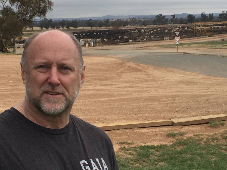 Mike Palmer, operating partner Outback Steakhouse, at the Jindalee Feedlot, west of Stockinbingal and source of much of the steaks sold through the resturant chain