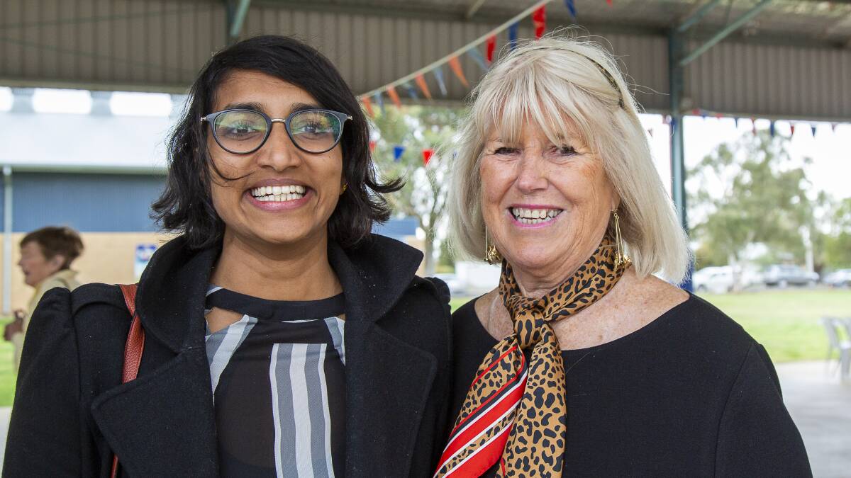 Yosadai Selvakumaran with Jenny Sheaffe celebrating 150 years of Hay Public School. All photos: Margie McLelland