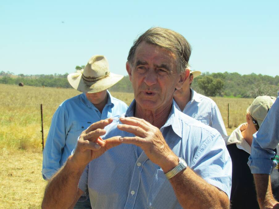John Feehan noting the importance of dung beetles in recycling fertiliser and raising the health of the soil. Photo: supplied