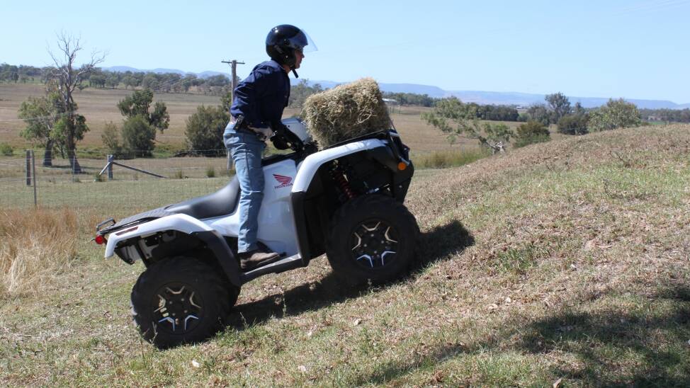 SAFETY FIRST: The use of helmets is being advised for ATV operators. 