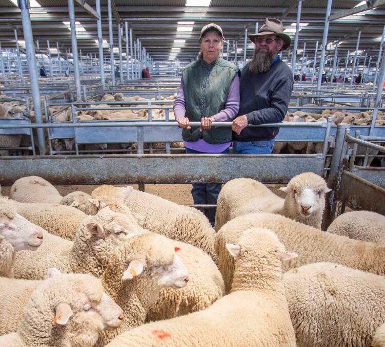 MEET THE MARKET: Meria and Andrew Temple, "Glenella" Bigga sold 19 cross bred suckers with Delta Agribusiness for $165 each. Picture: Supplied