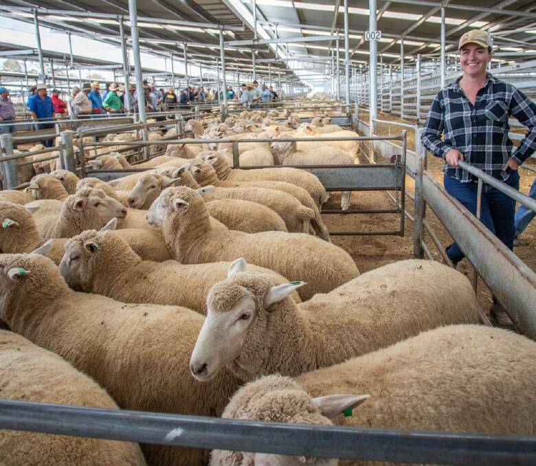 VENDOR: Jane Dyball of "Mt Beauty," McMahons Reef sold 20 cross breed lambs through Holman Tolmie for $266. 