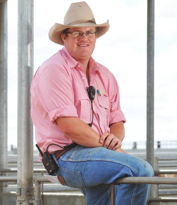INTERESTING TIMES: Livestock agent and auctioneer, Joe Wilks of Elders, Wagga. 