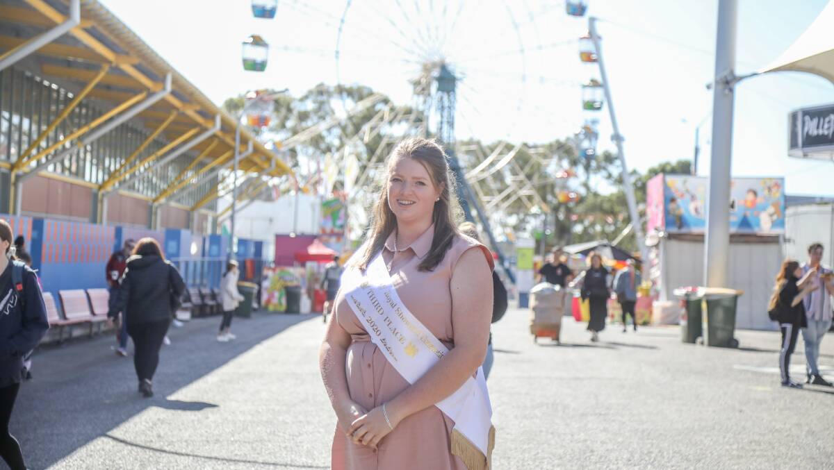 SUCCESS: Kate Webster earned second runner up in the Sydney Royal Easter Showgirl competition this year after being named Wagga Showgirl in 2019. Picture: Lucy Kinbacher