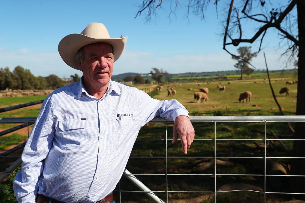 TOP RESULTS: Livestock agent and auctioneer Mark Logan of RH Blake and Co has witnessed another record for new-season lambs at Wagga Livestock Marketing Centre. Picture: Emma Hillier