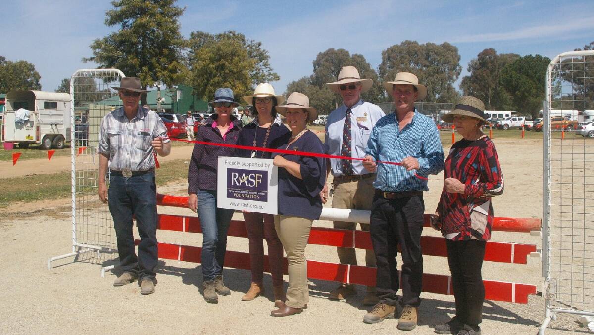 UPGRADES: Community Futures Grant winner Walbundrie Show Society's opening of multi-purpose equestrian arena.