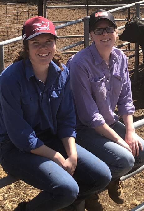 INDUSTRY EXPERIENCE: Emily Lavis and Jaimee McQuellin undertake internships with Angus Australia and the Graham Centre. Picture: Nikki Reynolds
