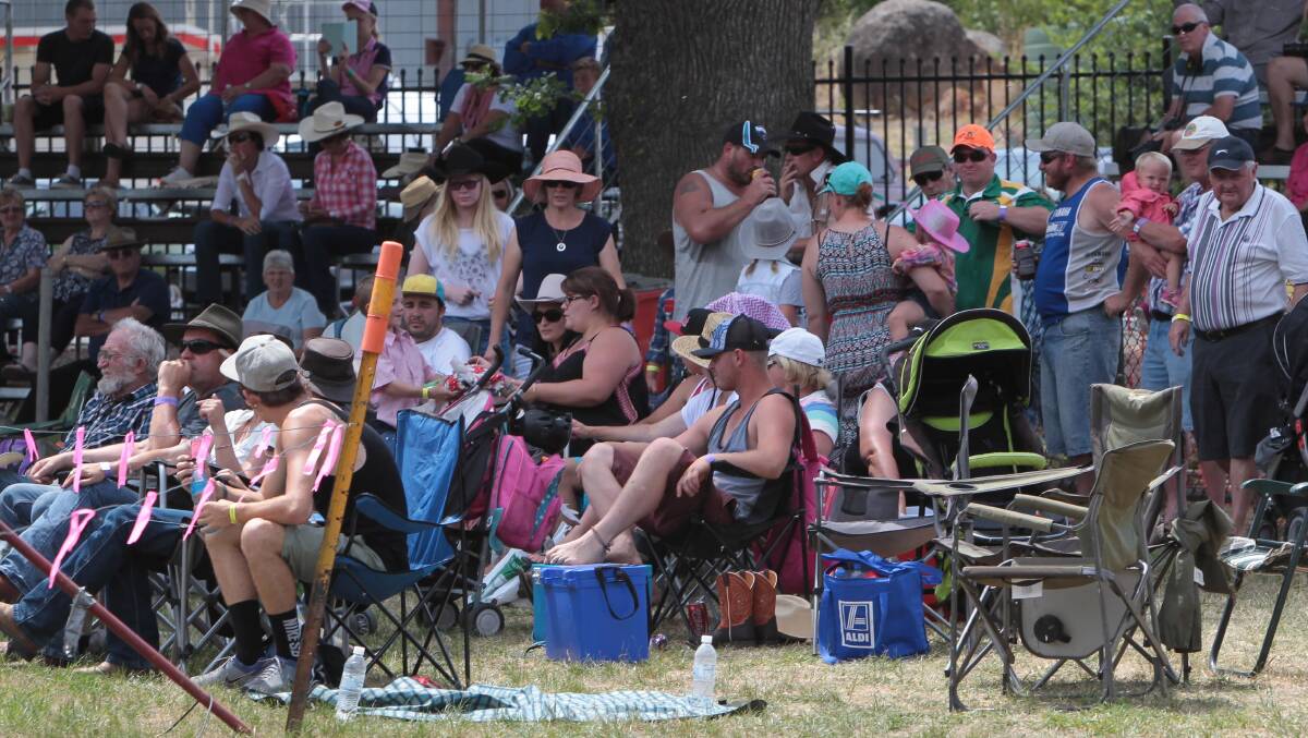 LOOKING BACK: Crowds gather for the popular Tumbarumba Rodeo which is held on New Year's Day. Picture: Les Smith 